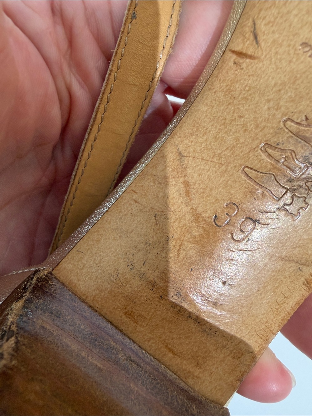 Sezane Monroe Sandals Gold Metallic Size 39 - Picture 8 of 10